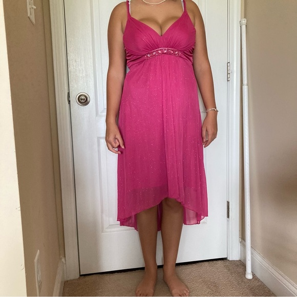 Speechless Pink Formal Maternity Dress - Picture 1 of 13